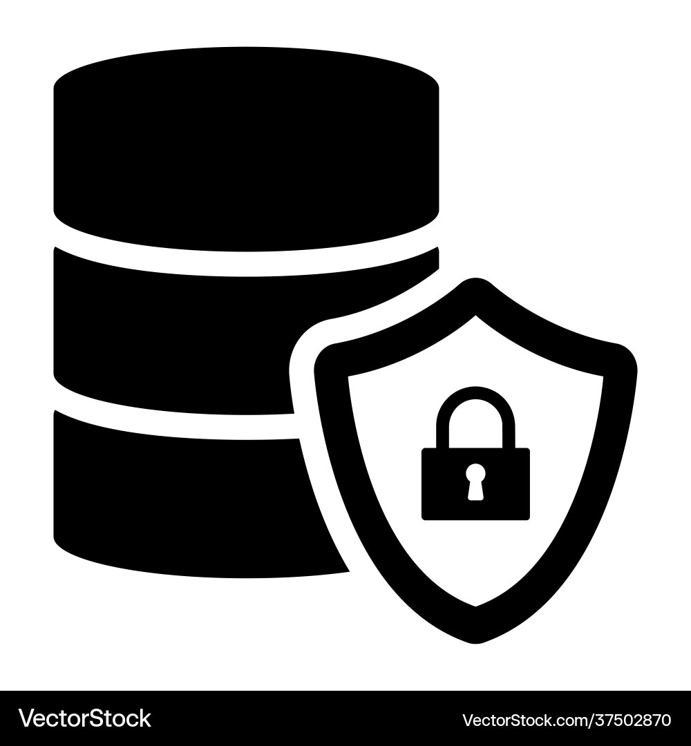 Secure database vector image