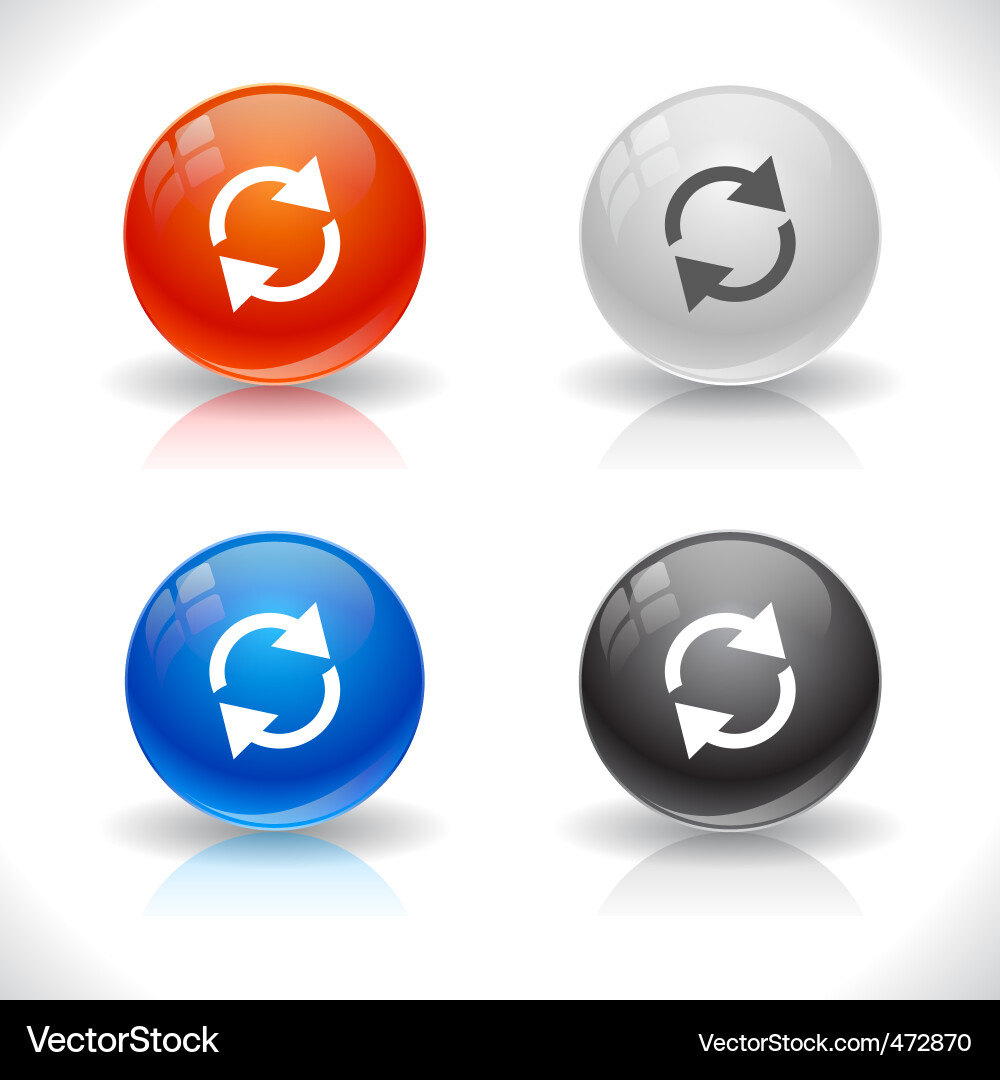 Website template buttons Vector Image