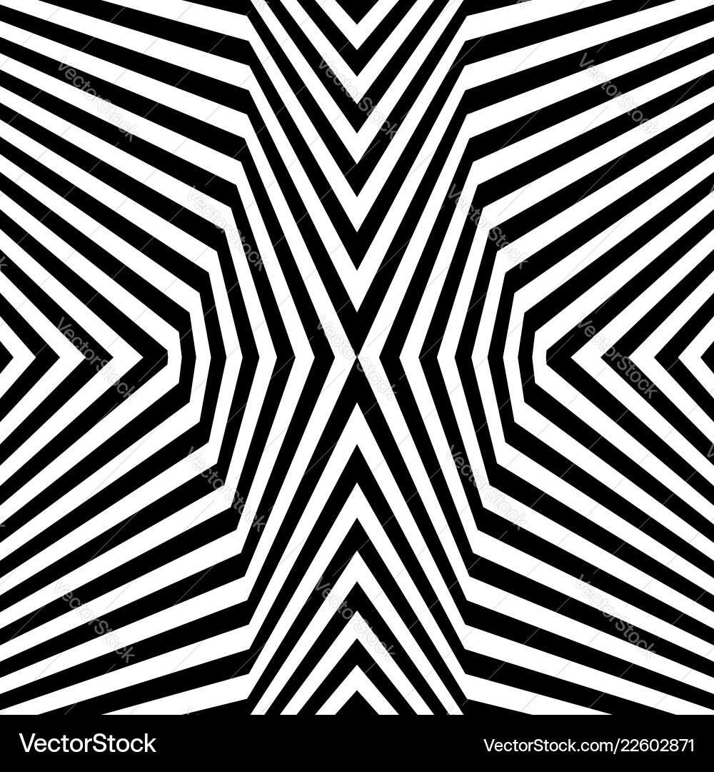 Abstract geometric pattern monochrome background vector image