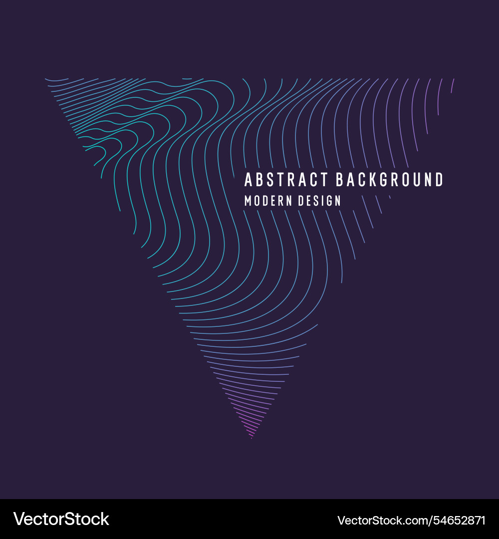 Beautiful background with flowing lines abstract vector image