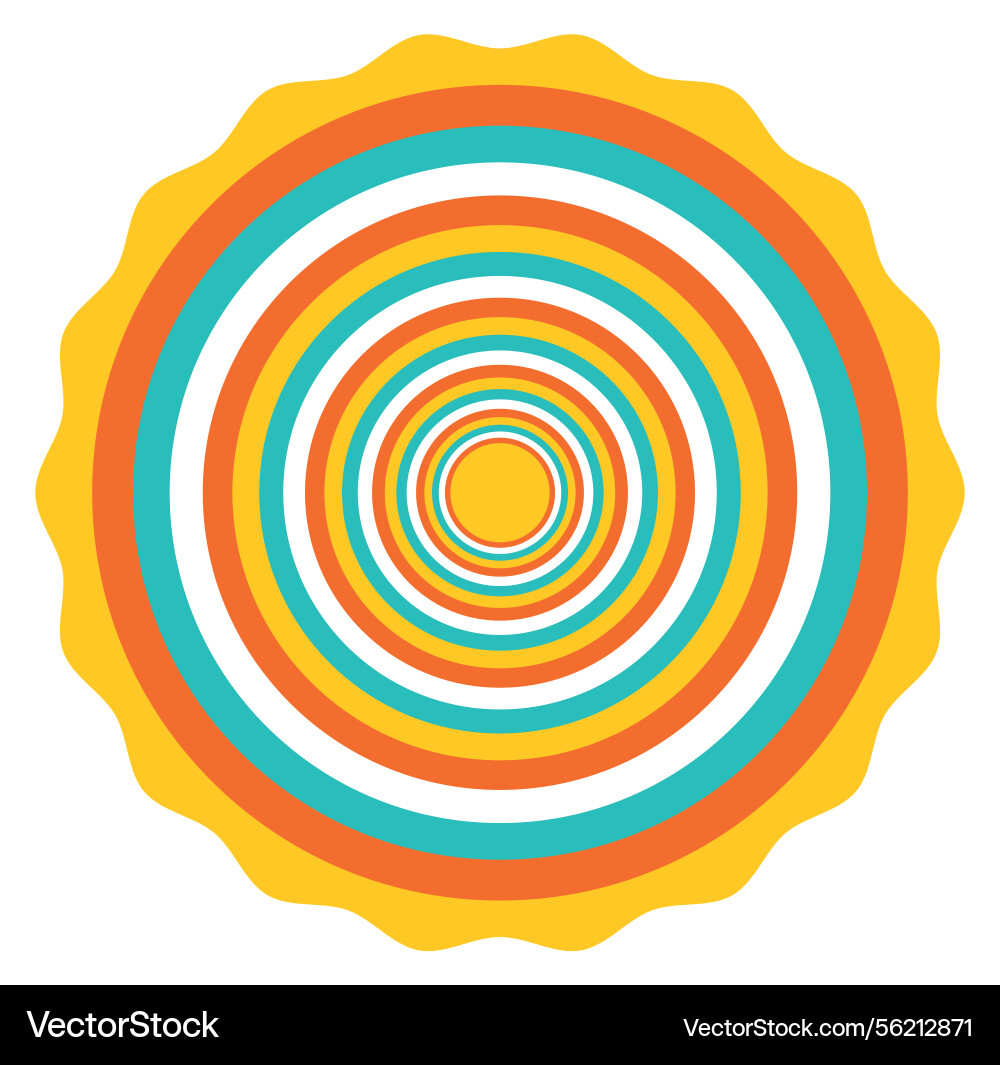 Colorful circular pattern design Colorful circular pattern design vector image