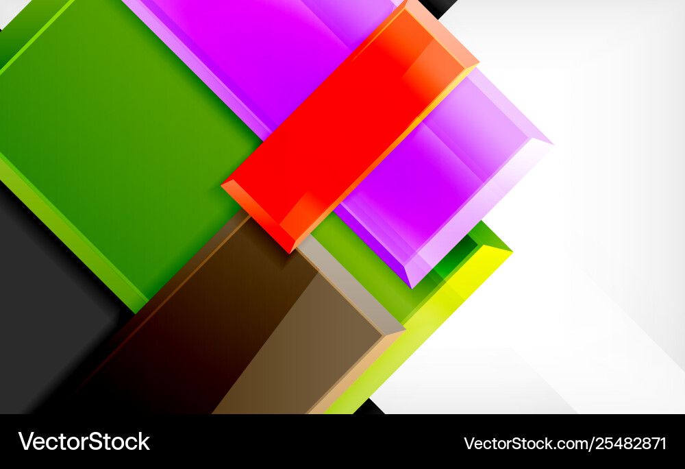 Colorful square and rectangle blocks background Colorful square and rectangle blocks background vector image