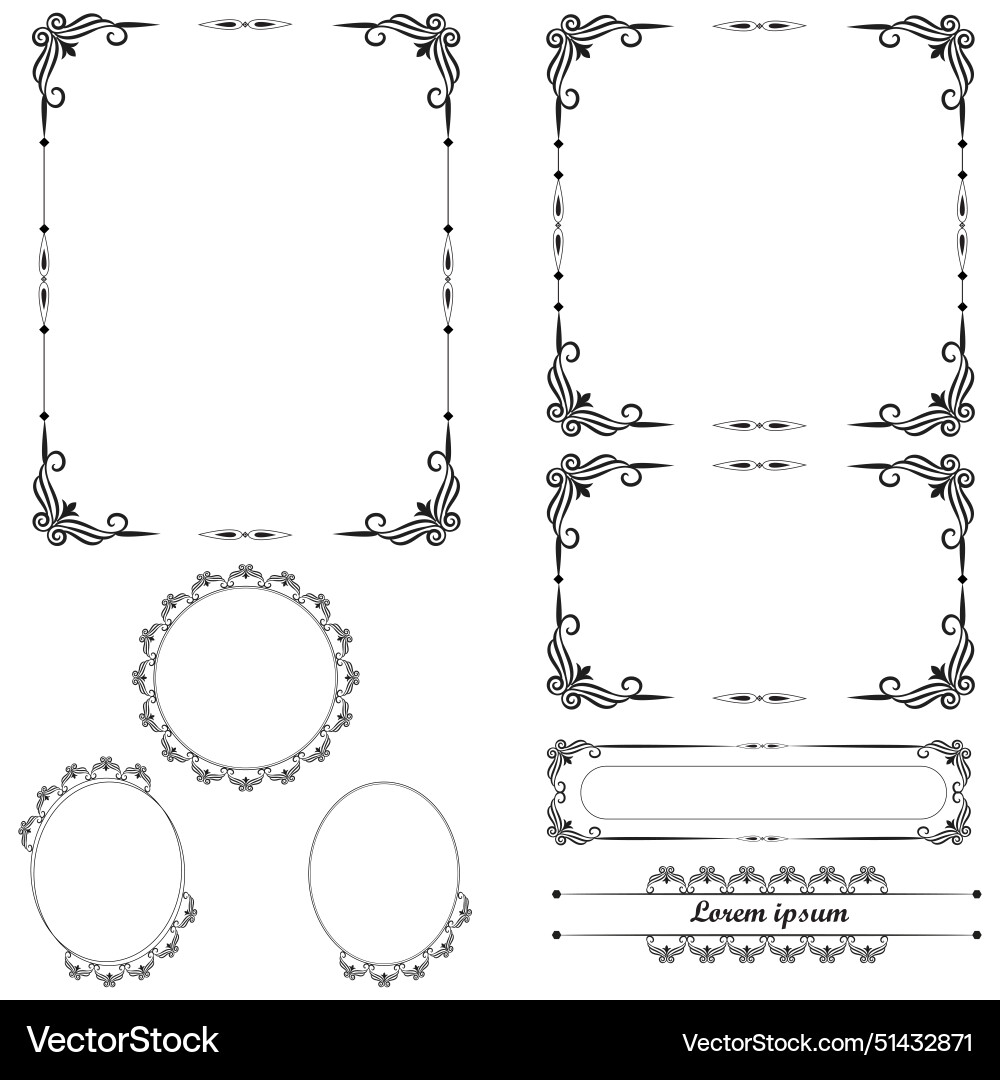 Create frame border Create frame border vector image