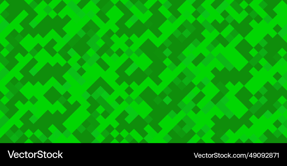 Green grass seamless pattern with diagonal pixel vector image