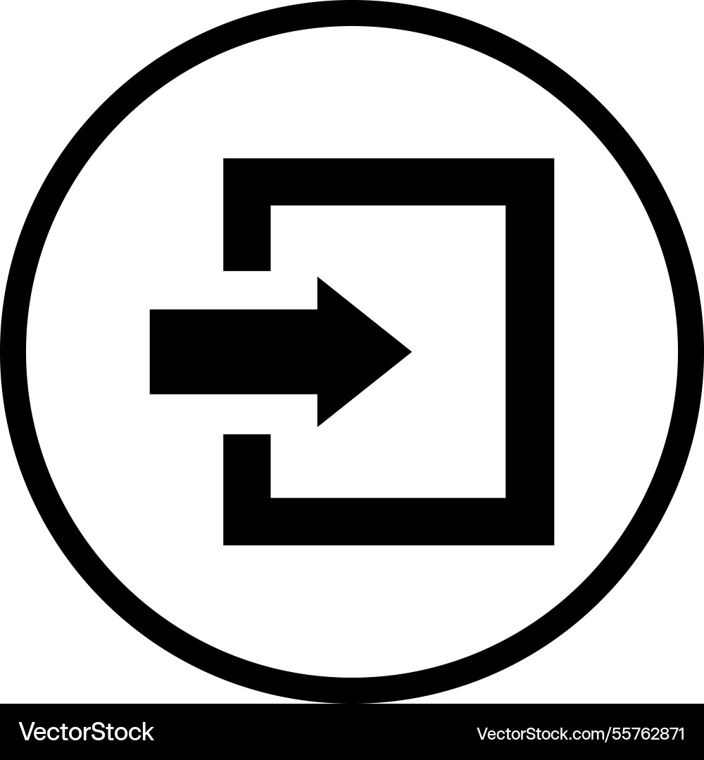 Log in icon design Vector Image