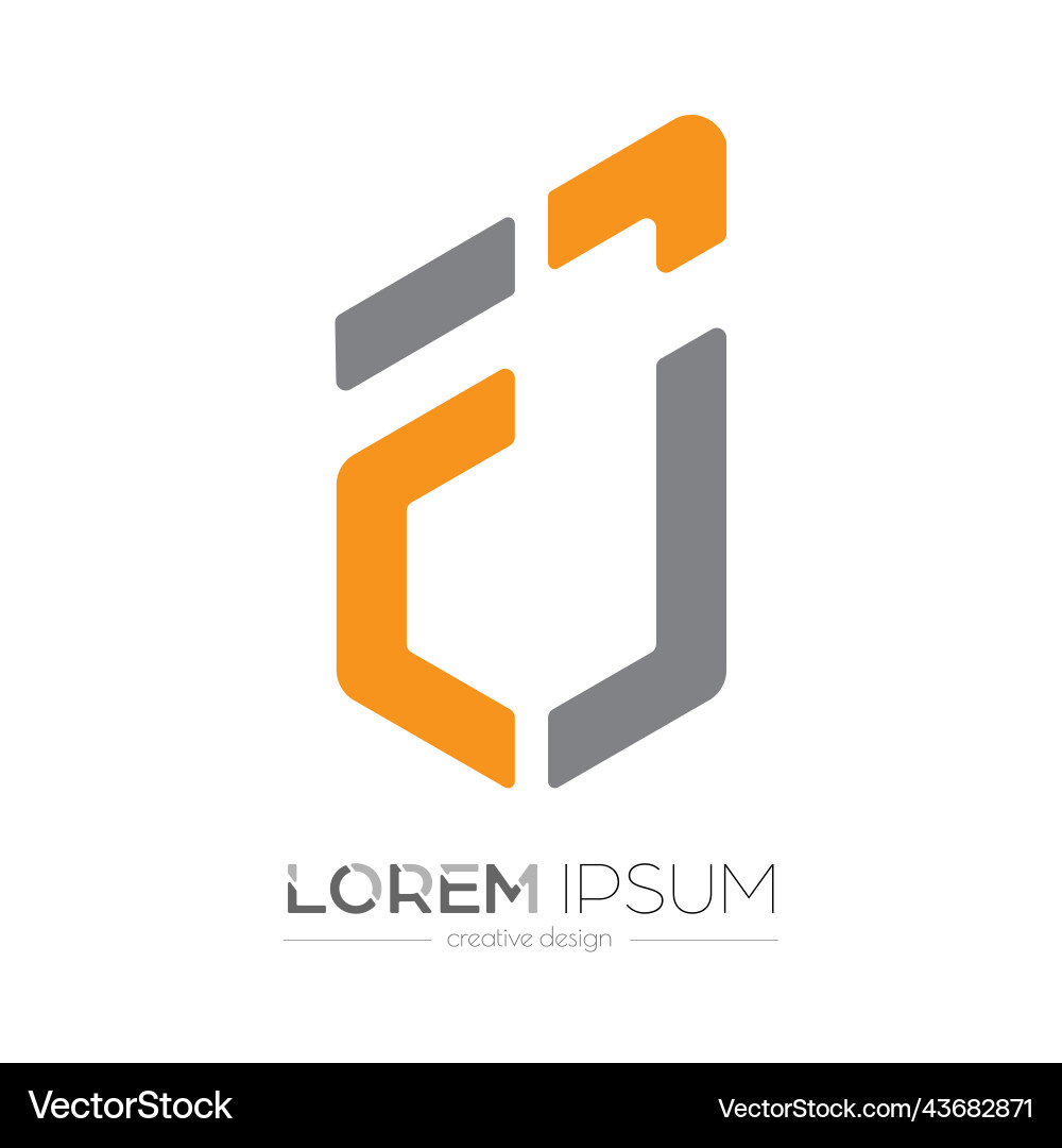 Part of a hexagon template for an abstract Vector Image