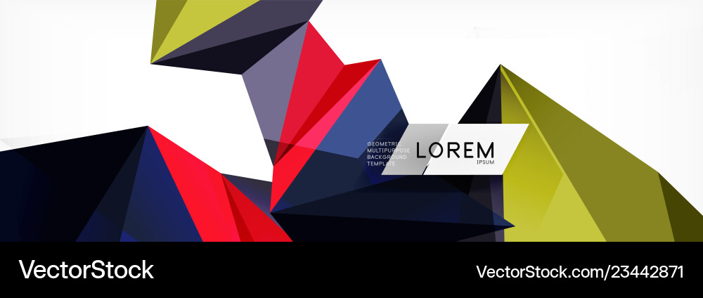 Science background abstract triangle pattern Science background abstract triangle pattern vector image