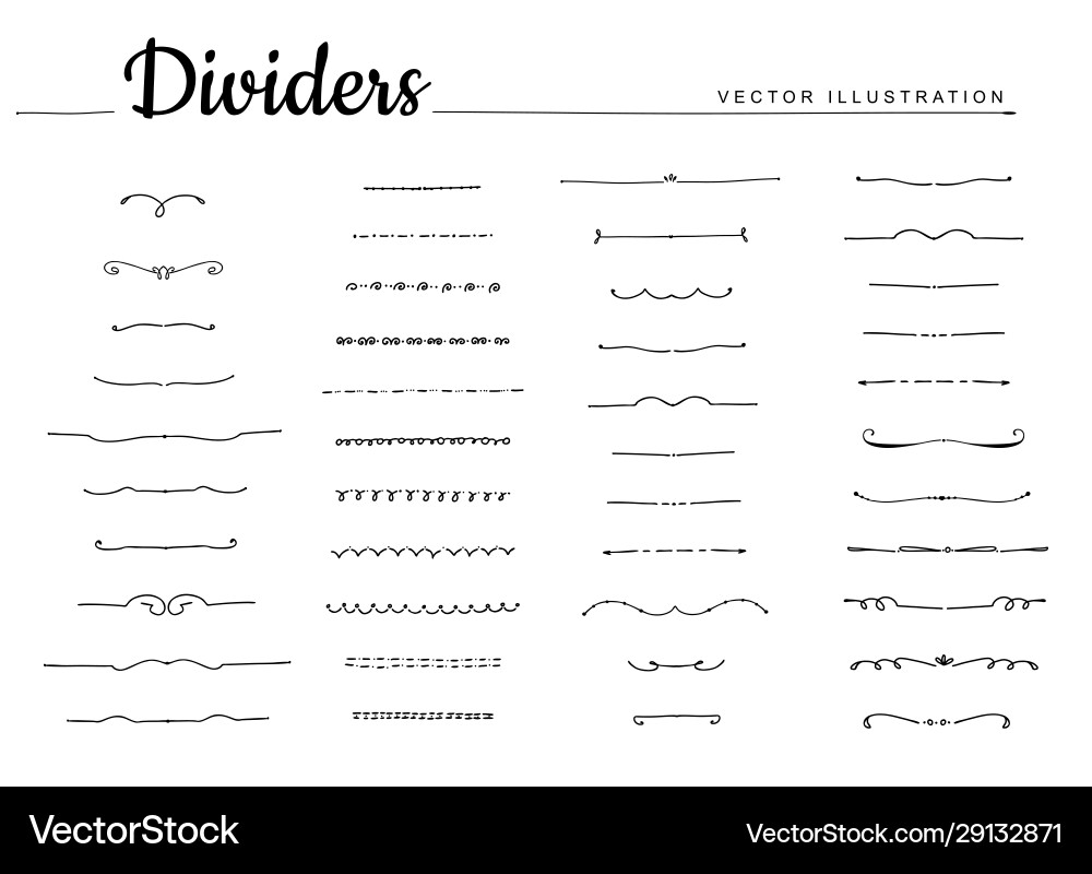 Set decorative elements Royalty Free Vector Image