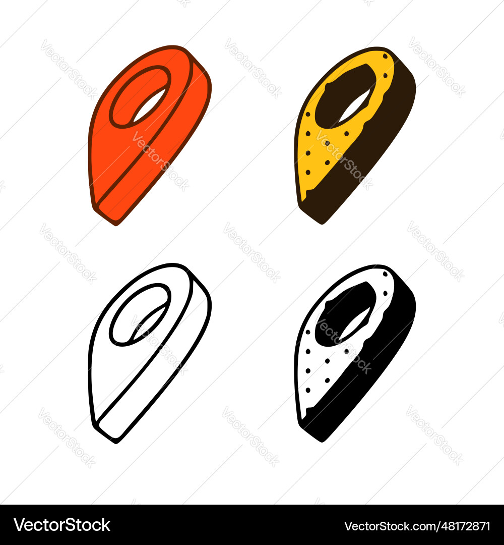 Set of location pins in different styles isolated vector image