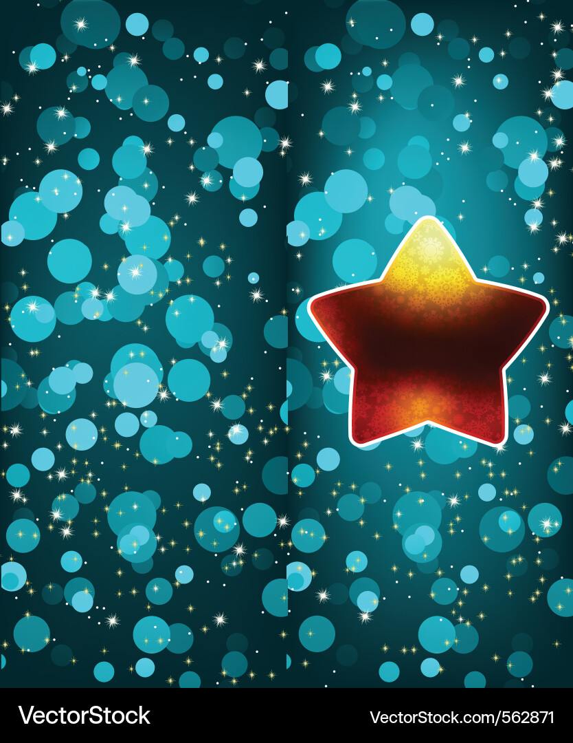 Sparkling Christmas Stars Vector Image