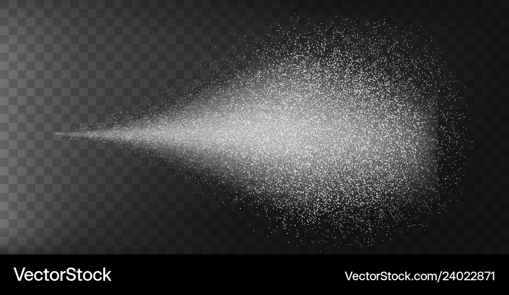 Spray Mist Particle Stream Vector Image