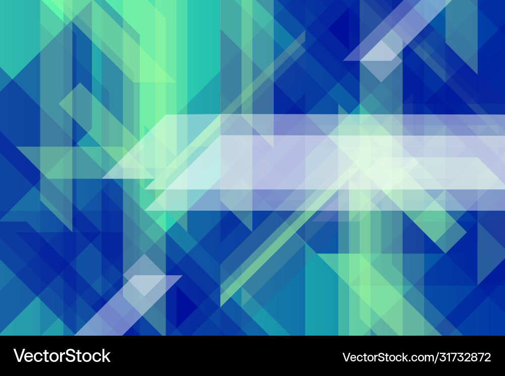 Abstract geometric banner with triangular pattern Vector Image