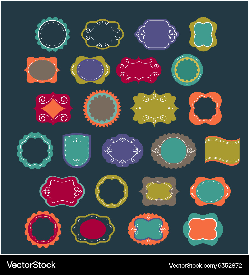 Advent calendar - tags labelselements vector image