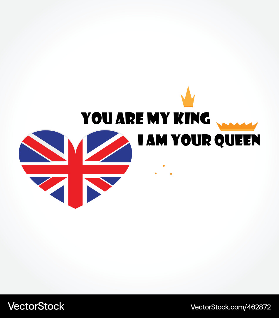 Card with flag of england Vector Image