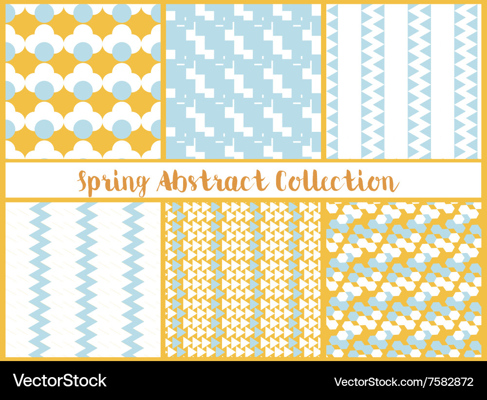 Collection of bright abstract patterns Vector Image
