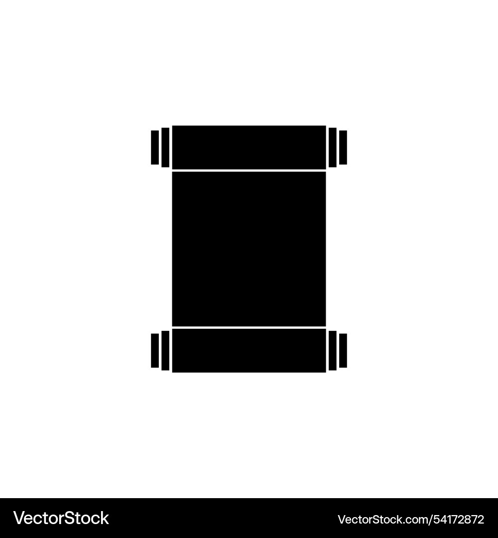 Minimalist black scroll icon perfect for web Minimalist black scroll icon perfect for web vector image