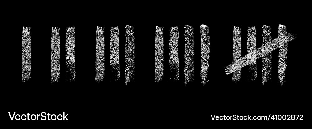 Prison Tally Marks Counting vector image