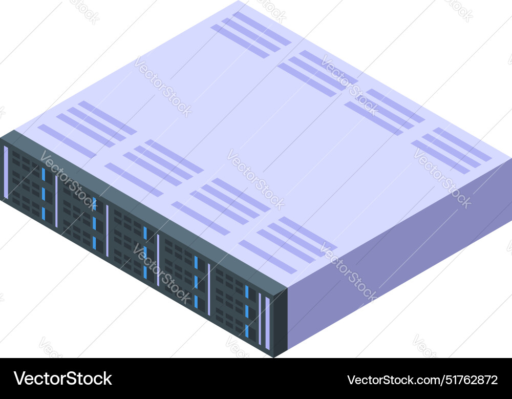 Server unit processing big data for cloud Server unit processing big data for cloud vector image