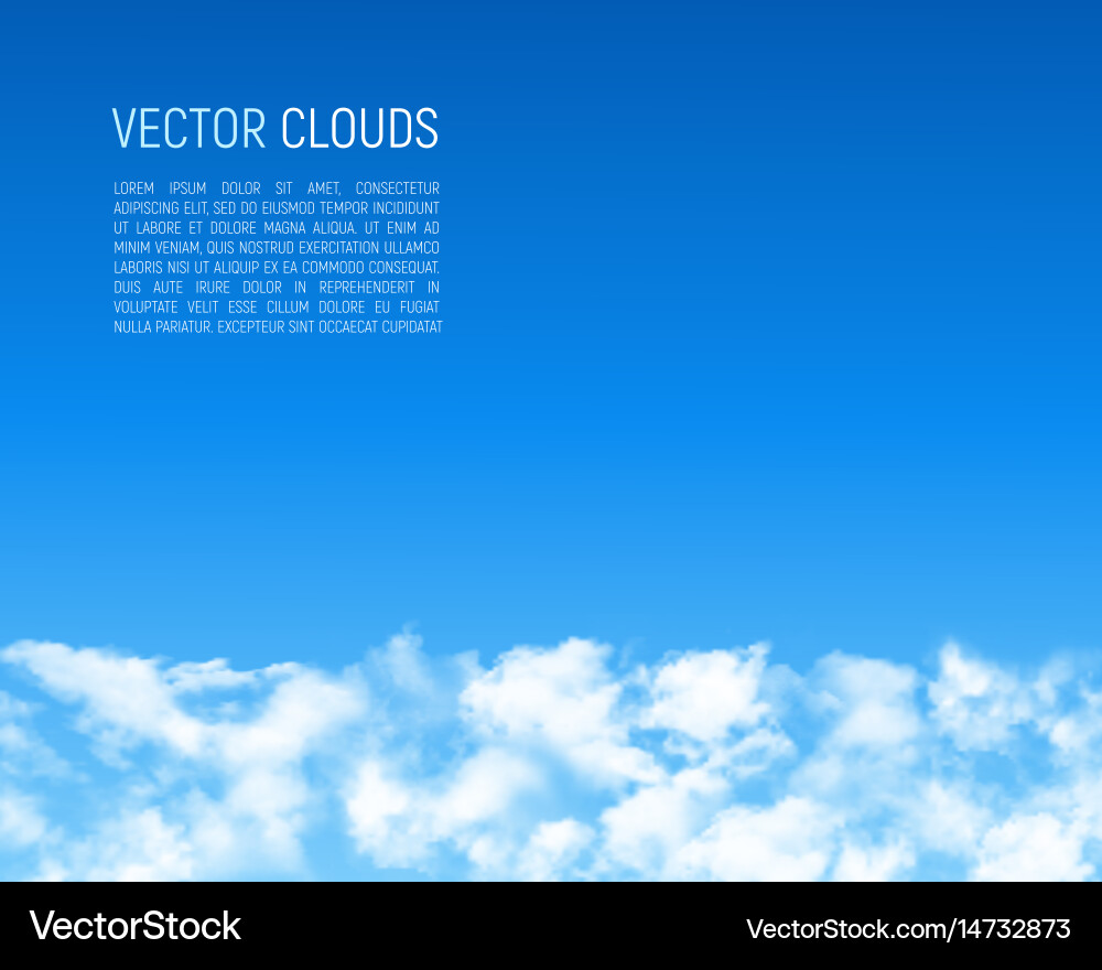 Abstract background with clouds vector image