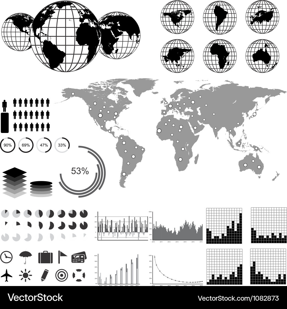 Data Visualization Toolkit Vector Image