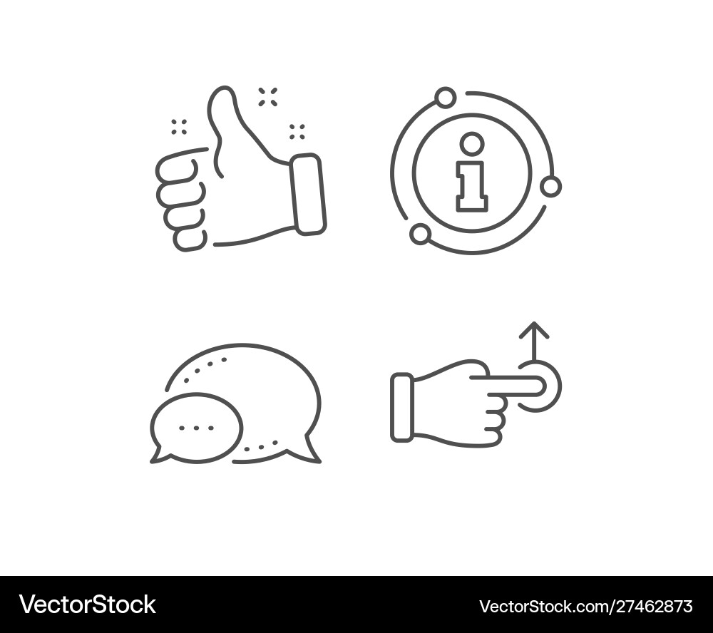 Drag drop gesture line icon slide arrow sign Drag drop gesture line icon slide arrow sign vector image