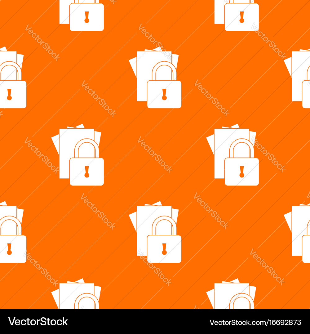 Folders with padlock pattern seamless vector image