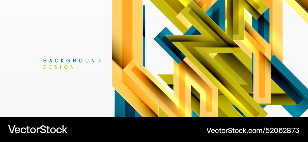 Line zig zag dynamic geometric abstract background Vector Image