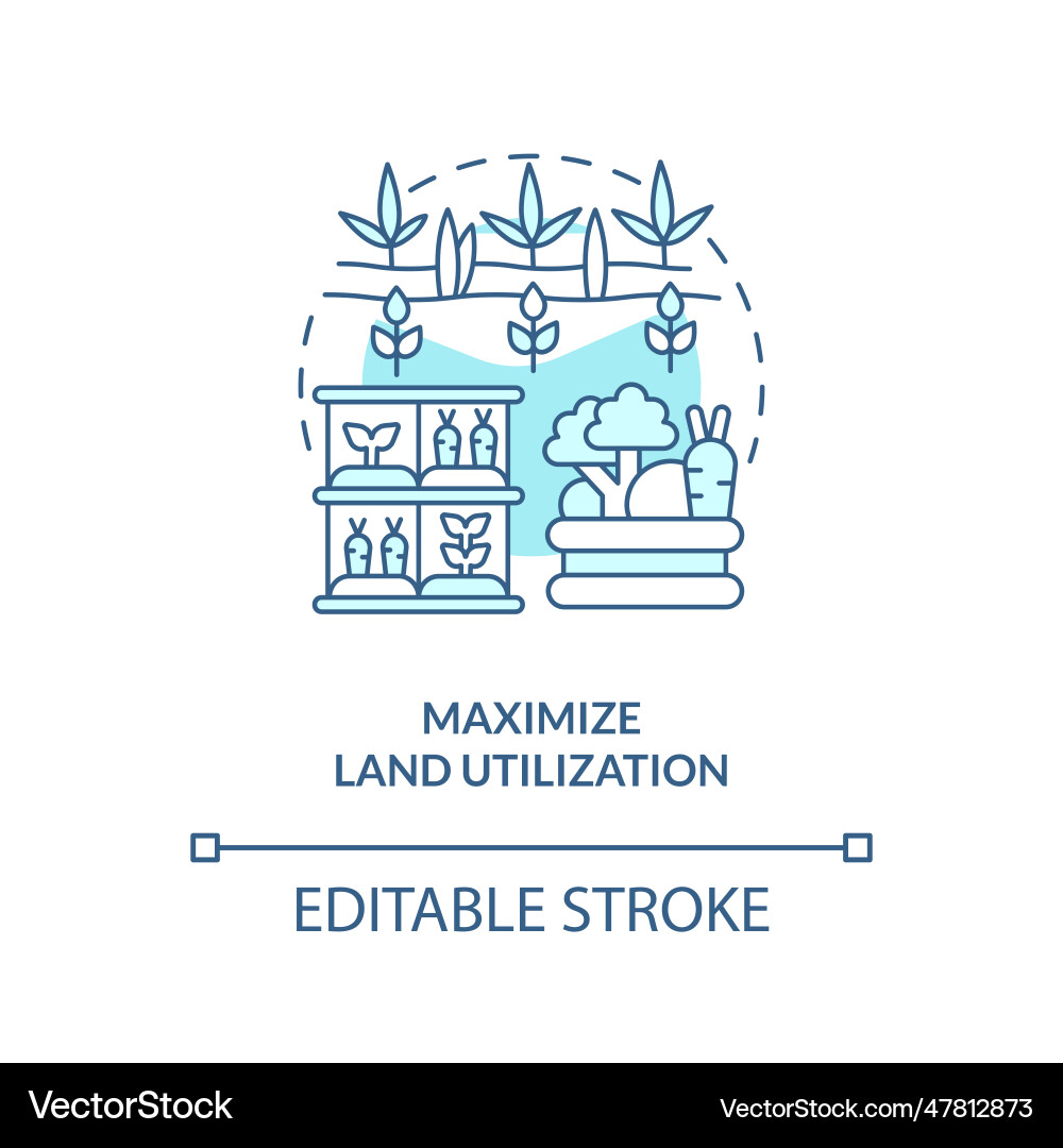 Linear customizable maximize land utilization Linear customizable maximize land utilization Vector Image