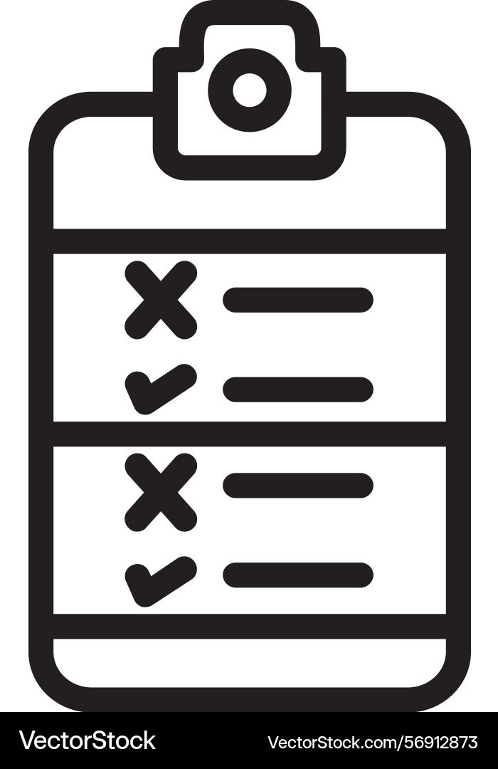 List linear style icon design vector image