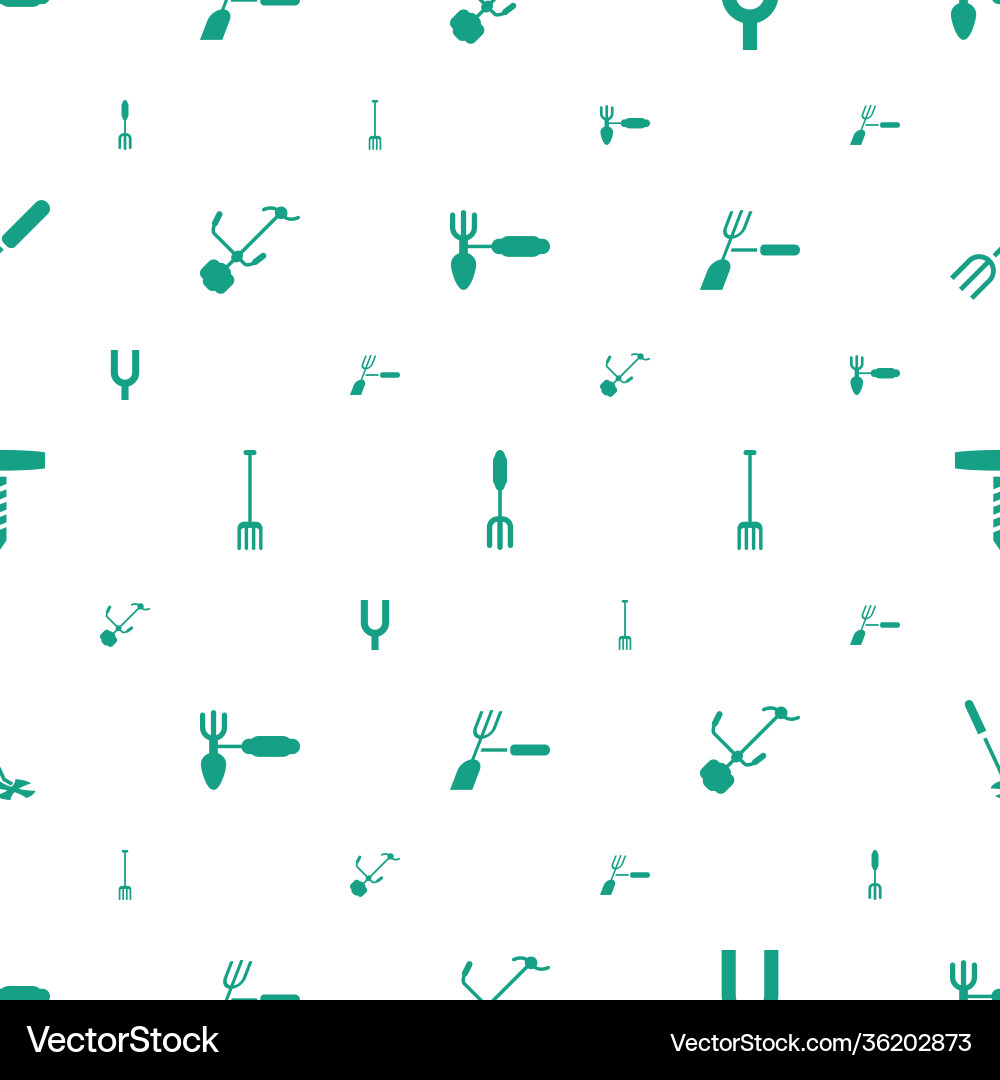 Pitchfork icons pattern seamless white background Vector Image