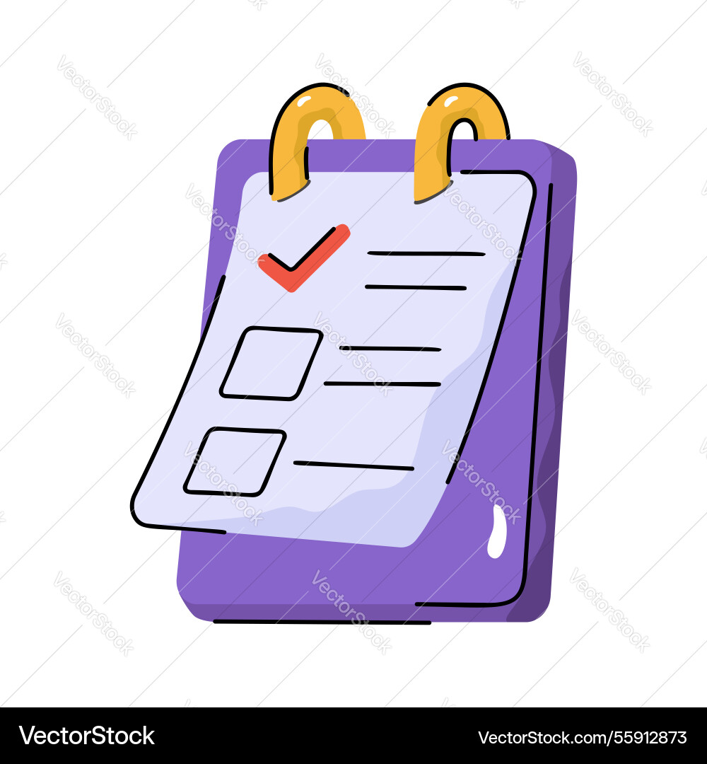 Task checklist Vector Image