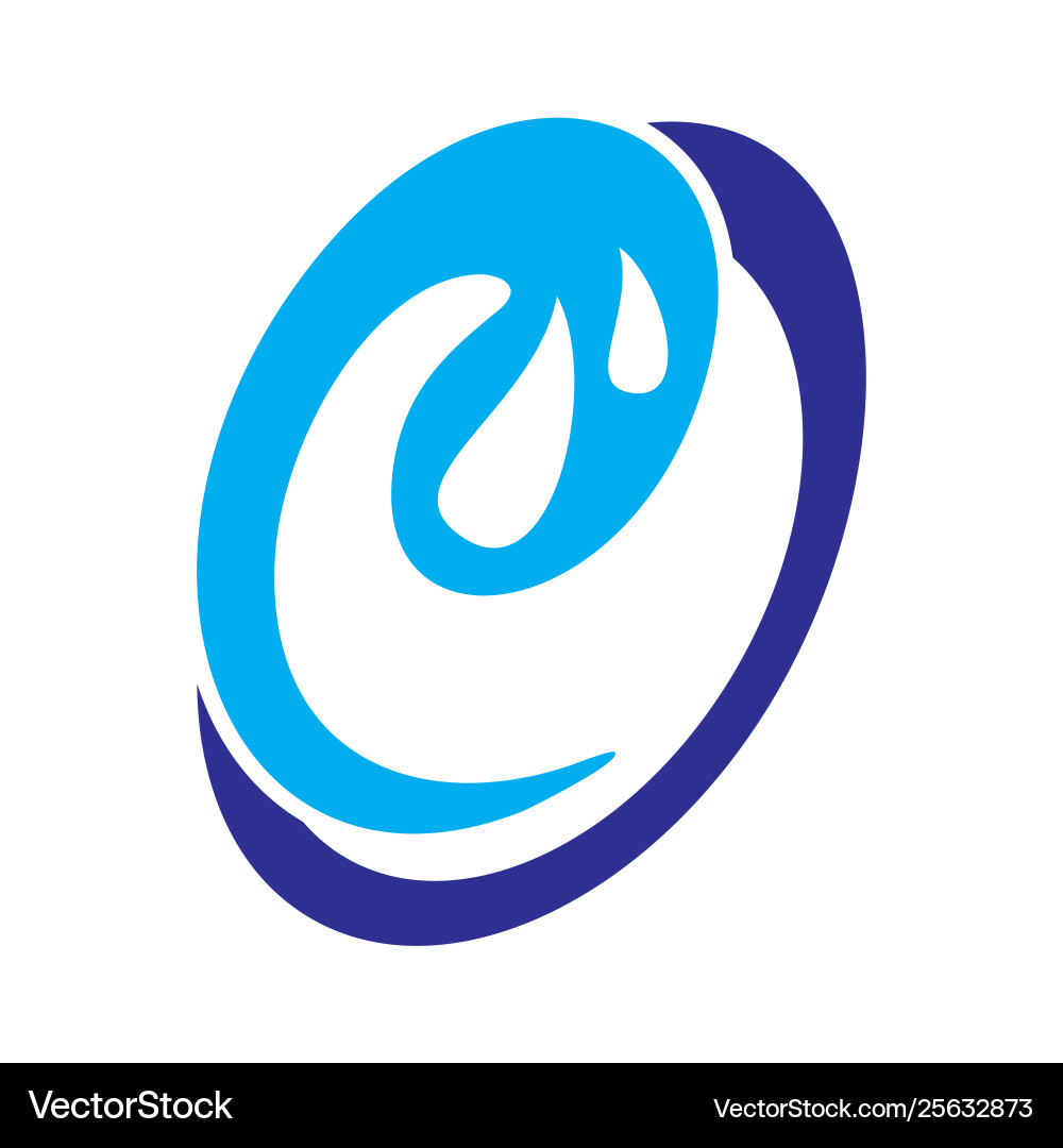 Wave icon on background for graphic and web design vector image