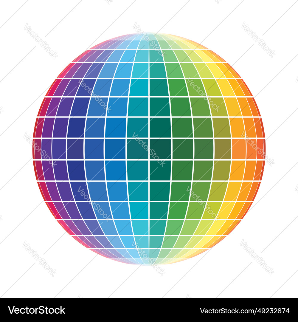 Abstract circle with colorful square tiles Abstract circle with colorful square tiles vector image