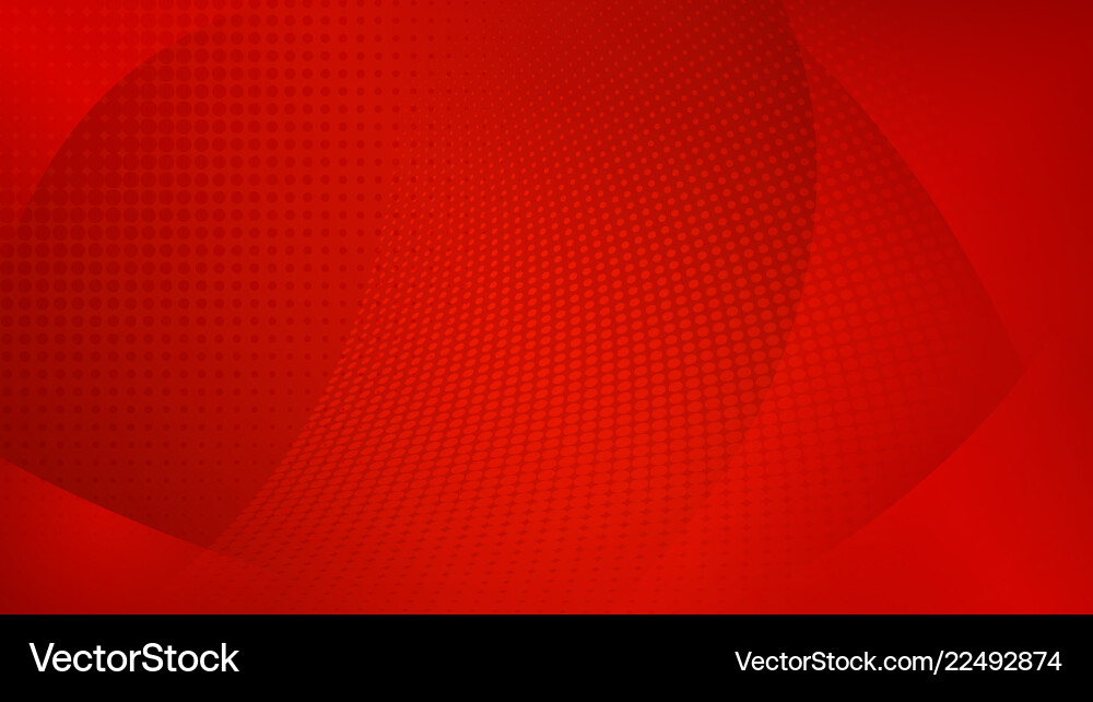 Abstract Red Halftone Dots Background vector image