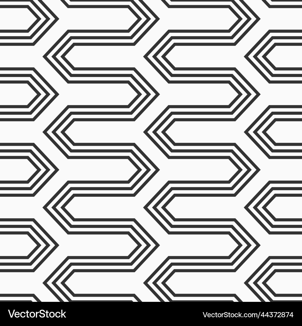 Abstract seamless pattern hexagonal zigzag Abstract seamless pattern hexagonal zigzag vector image