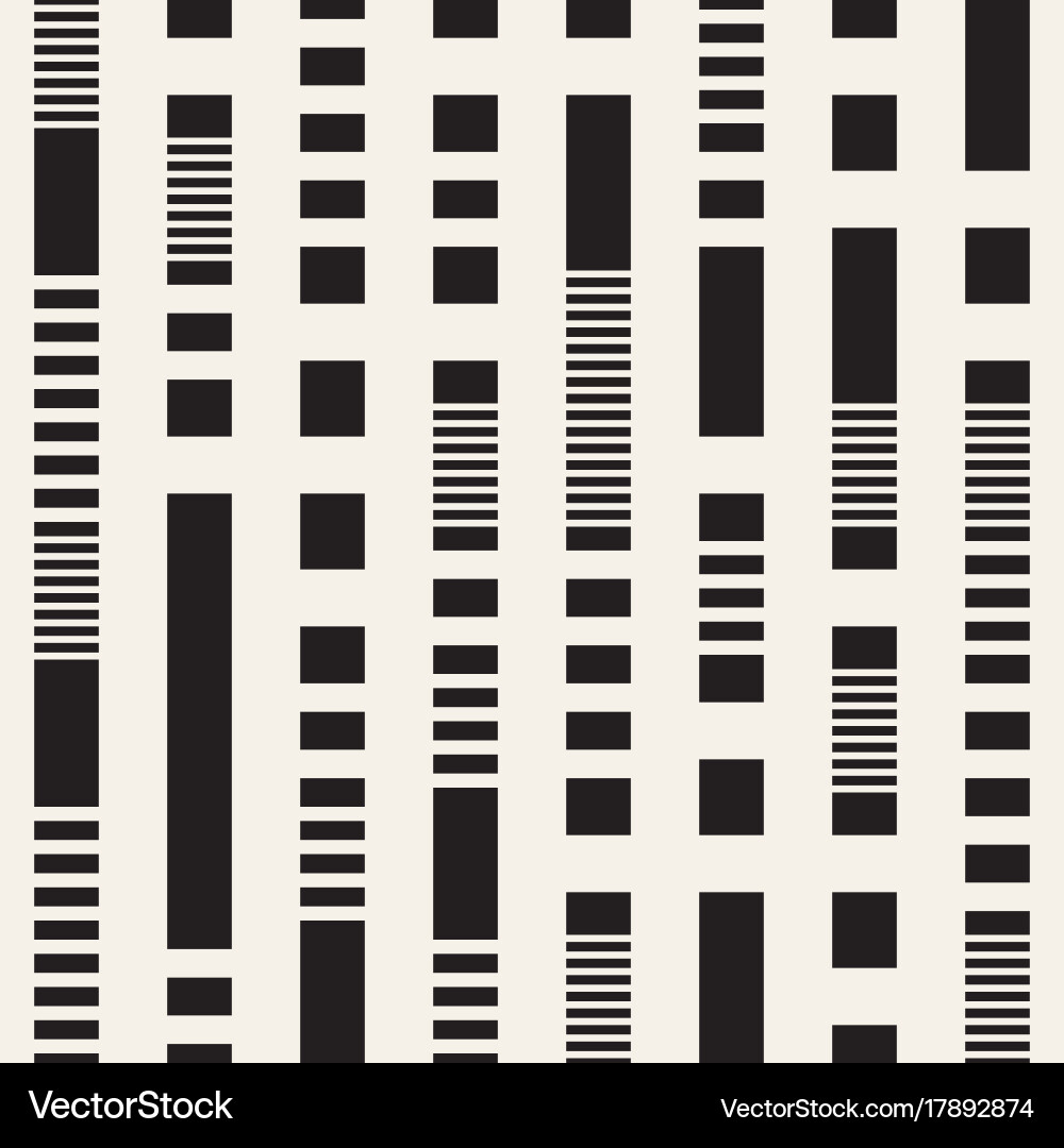 Black and white irregular dashed lines pattern Vector Image