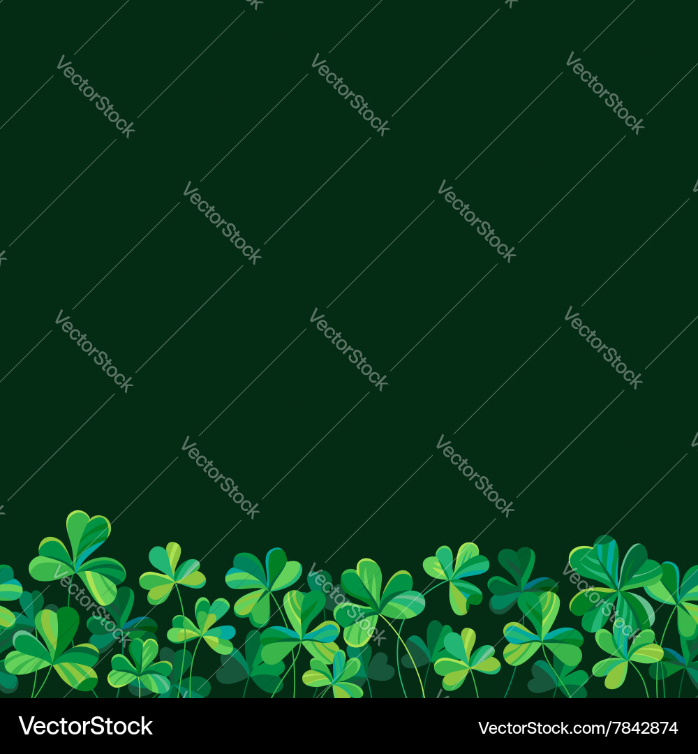 Clover Border Pattern vector image