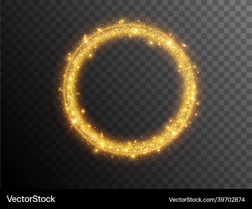 Light effect circle shape on a black background Light effect circle shape on a black background vector image