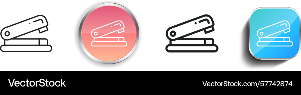 Remover icon thin linear regular and button style Remover icon thin linear regular and button style vector image