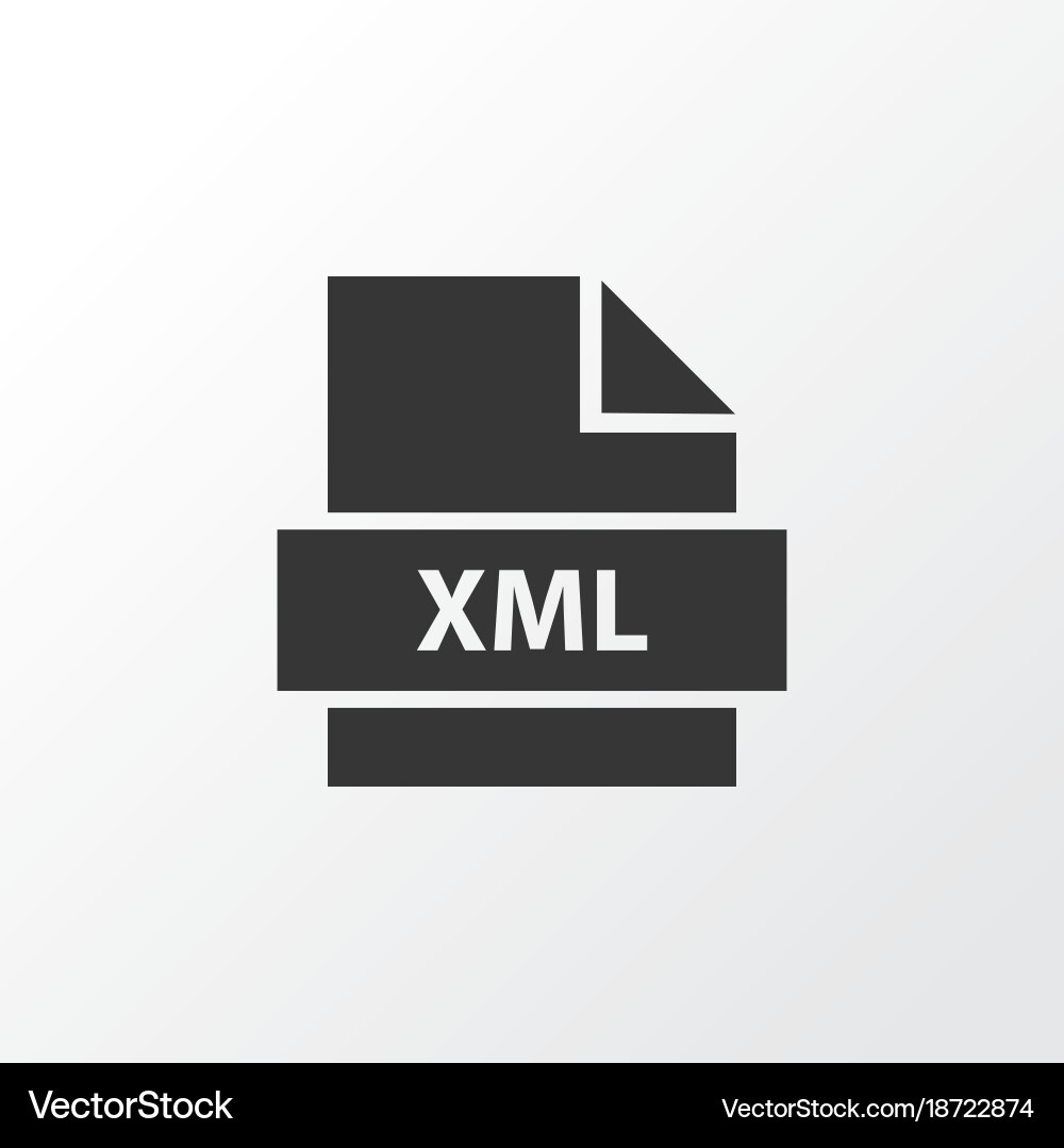 Script icon symbol premium quality isolated xml vector image
