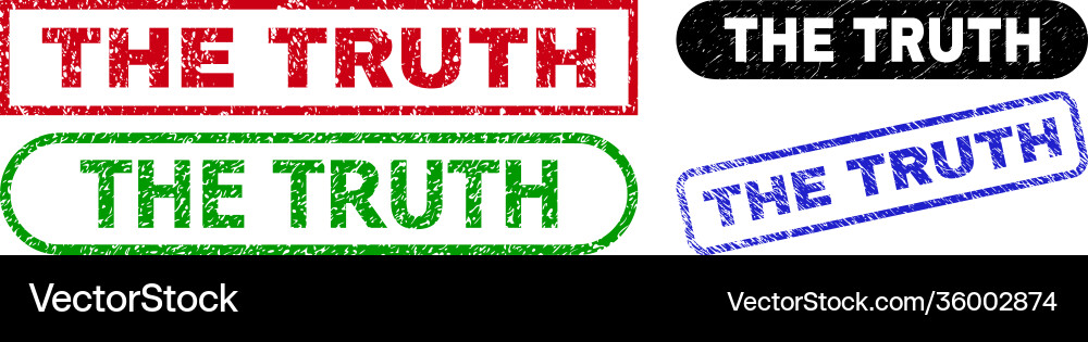 Truth rectangle watermarks using scratched Truth rectangle watermarks using scratched Vector Image
