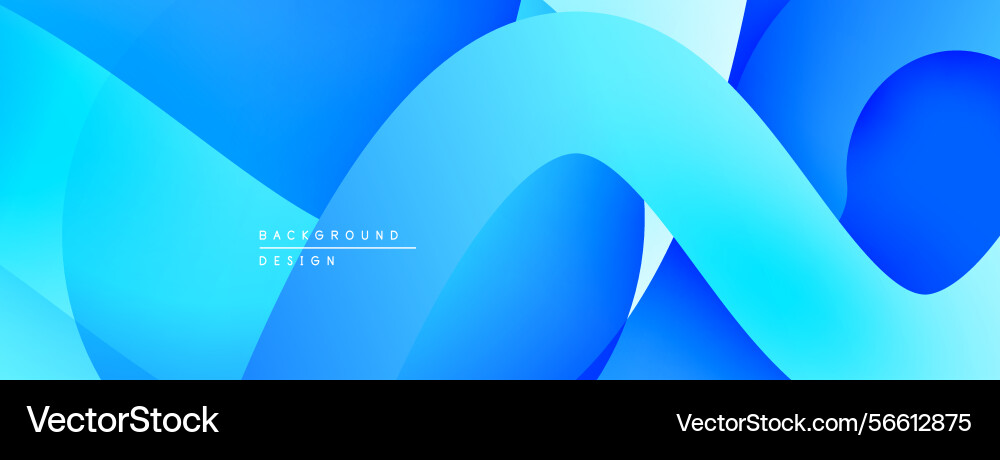 Abstract blue background smooth curves overlap Abstract blue background smooth curves overlap Vector Image