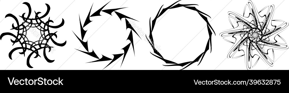 Abstract circular drawing amorphous nonfigurative Abstract circular drawing amorphous nonfigurative vector image