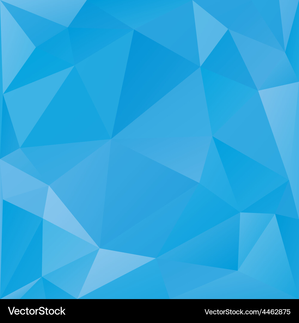 Abstract triangular background blue color Vector Image