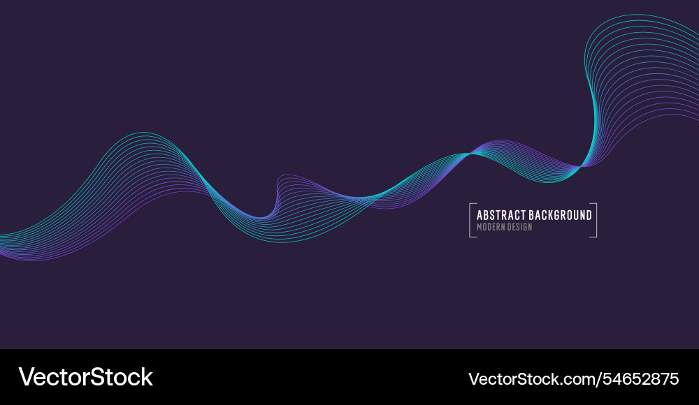 Beautiful background with flowing lines abstract vector image