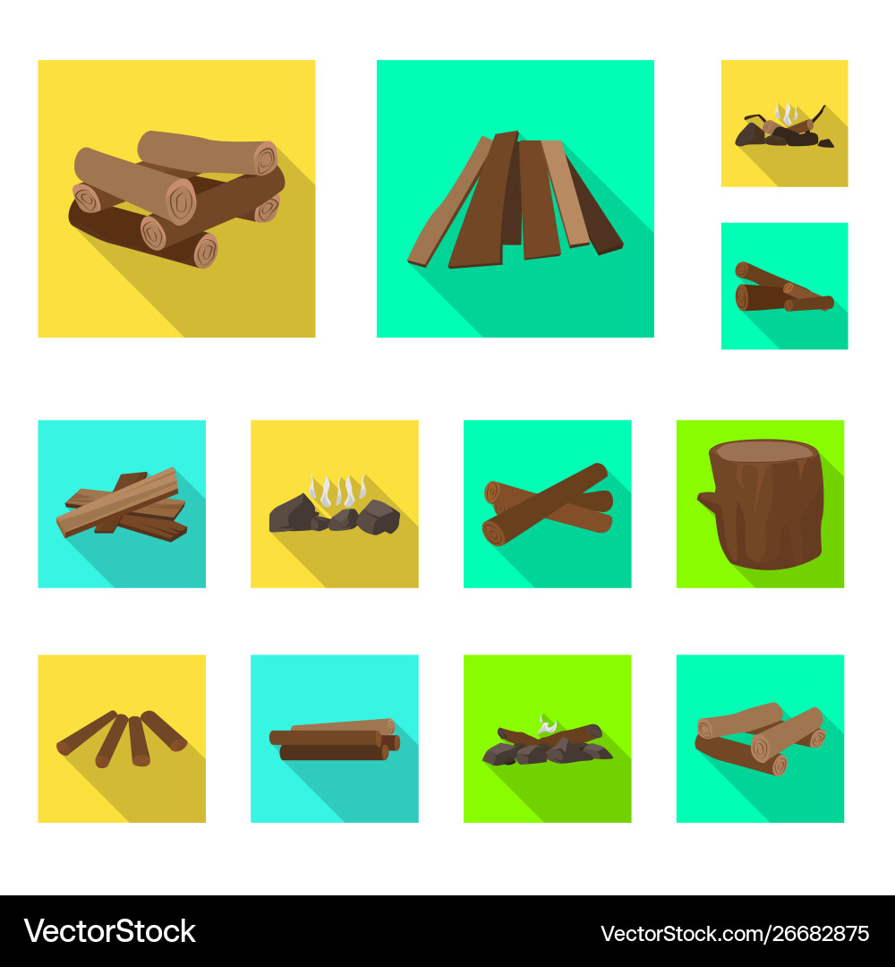 Design material and logging symbol set Design material and logging symbol set vector image