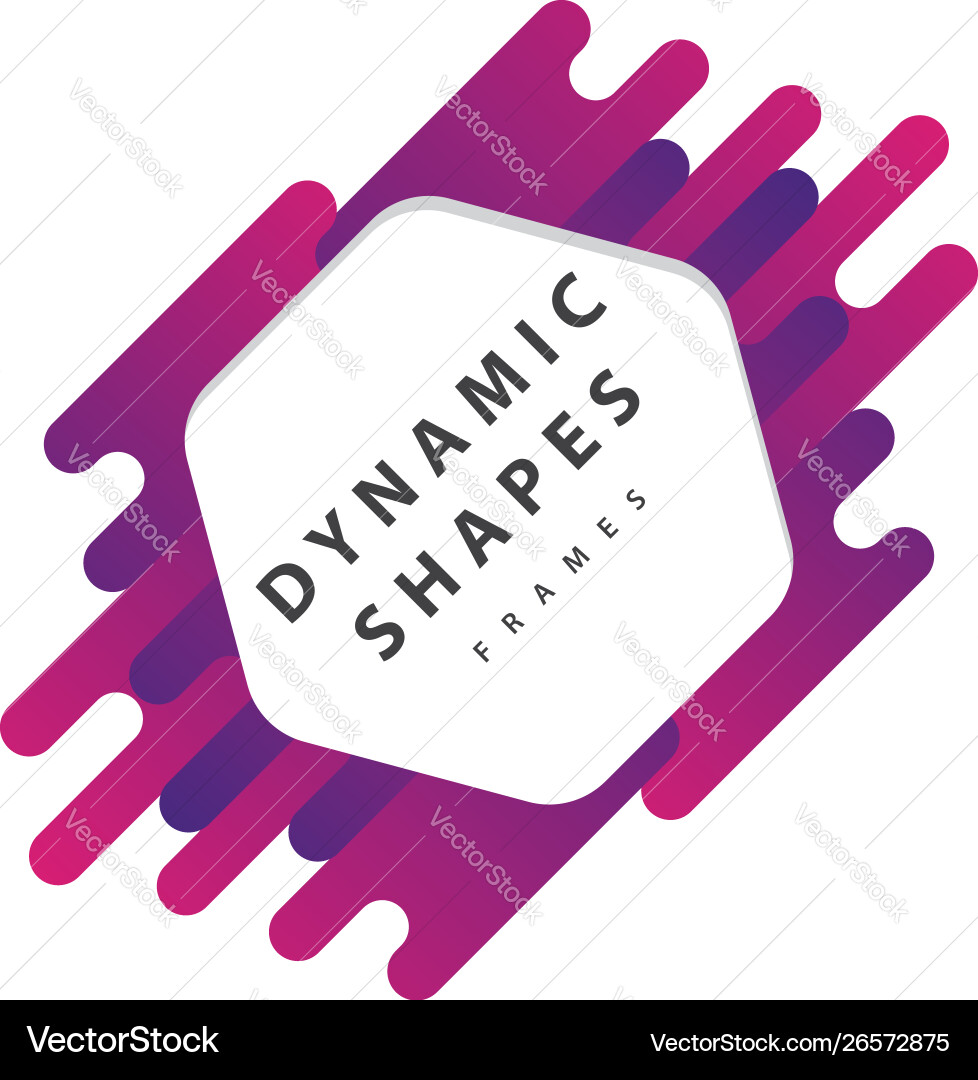 Dynamic Wavy Forms - Rounded Shapes vector image