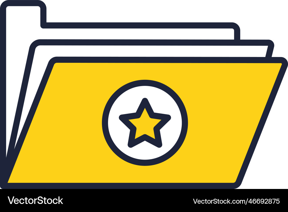 Folder icon file and web document archive Vector Image