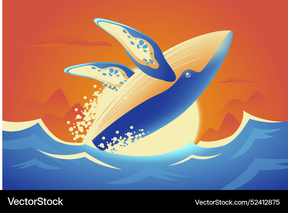 Gradient background for world oceans day vector image