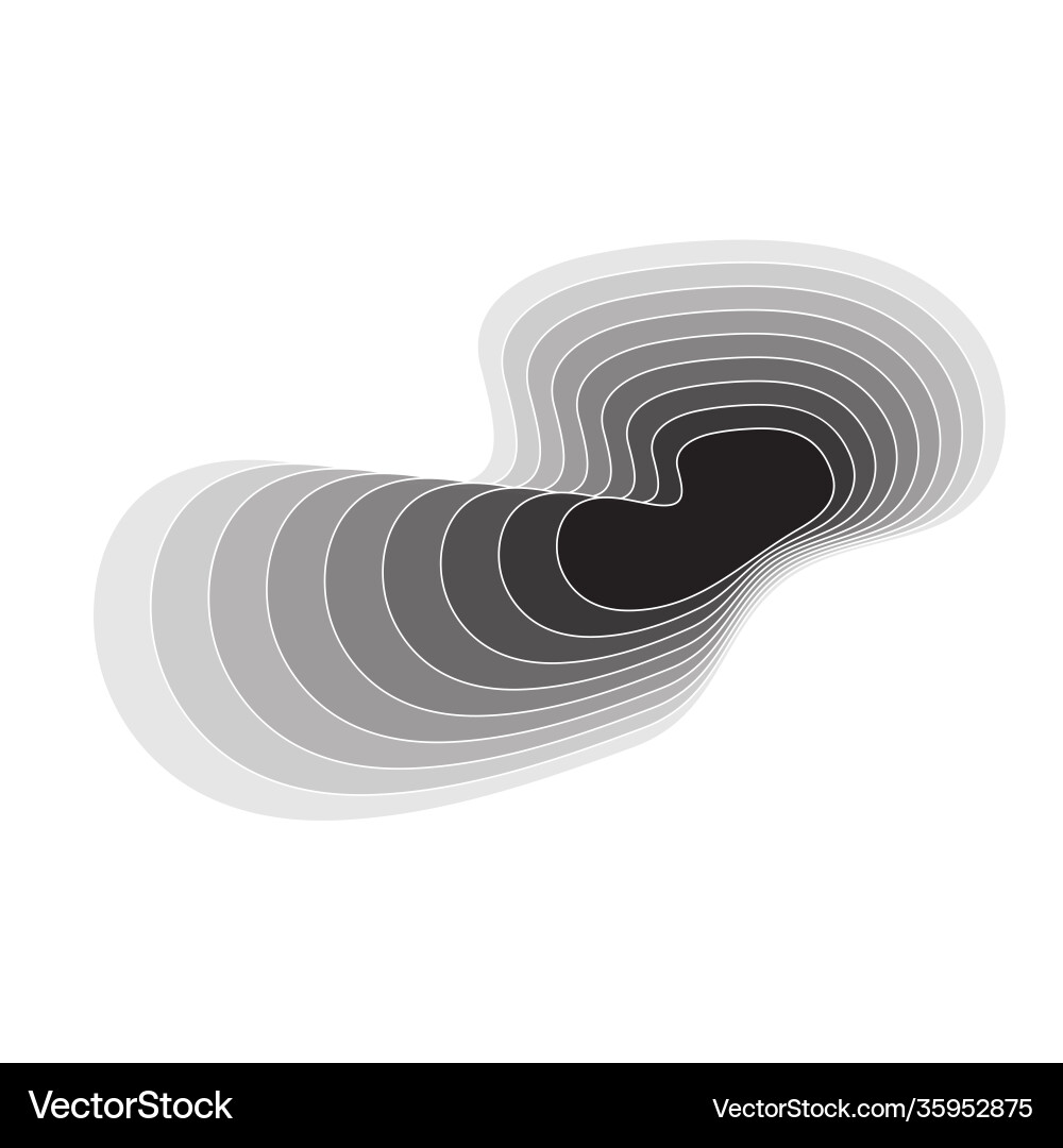 Minimal abstract shape isolated geometric object Vector Image